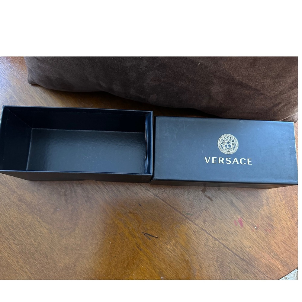 Versace Sunglasses Replacement Box Empty Black Gold Medusa Logo 0VE4295